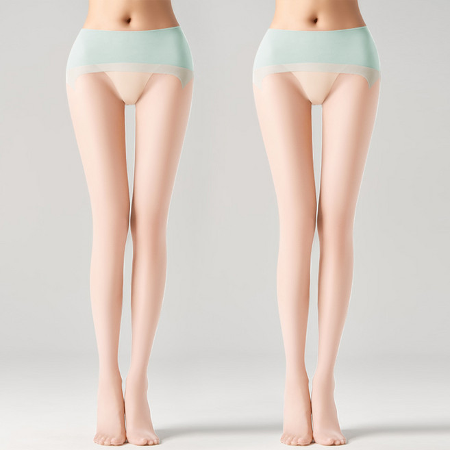패션파트너 (2P / 5color) 쿨톤 보정 올 누드 토우 노라인 심리스 Y존 프리 0D 시스루 입체 발모양 민트 팬티스타킹