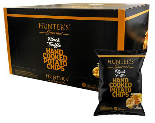 헌터스고메 수제 감자칩 블랙트러플, 25g, 40개
