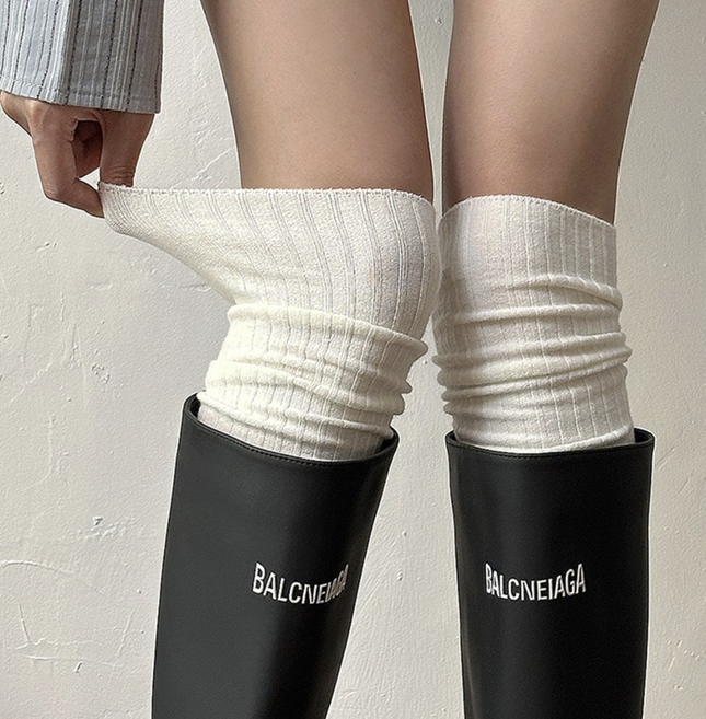 바디랜드 롱다리엔 패션 셔링 니삭스