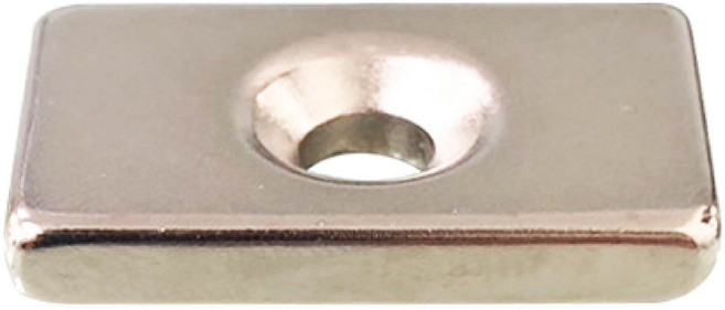 N52 釹鐵硼 沉孔方型強力磁鐵 30x20x5mm, 2個