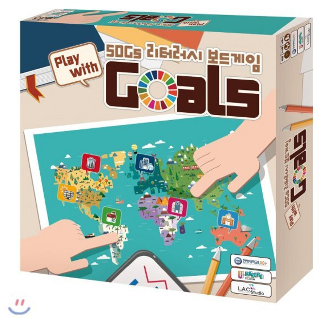 SDGs 리터러시 보드게임 : Play with Goals, 미디어숲, 한양대 사회혁신센터,(주)유메이커스 저