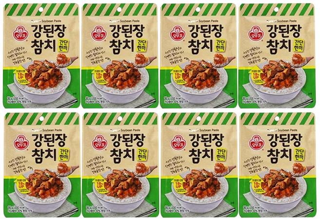 오뚜기 간단한끼 강된장참치, 8개, 95g