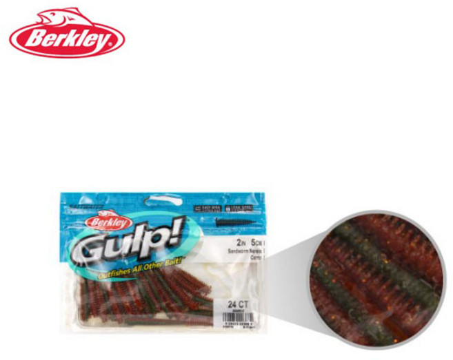 버클리 걸프 샌드웜 2인치 24CT 청개비 홍개비 원투, 2인치 C (24CT), 1개