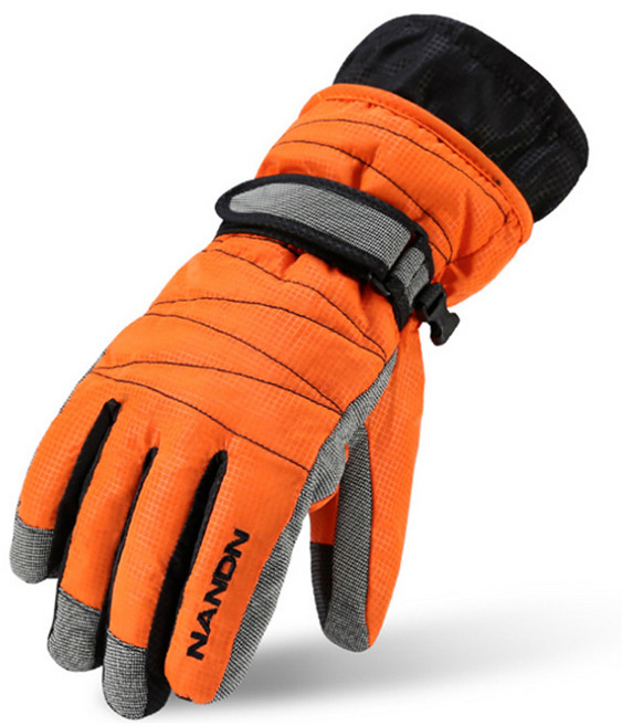 NANDN 기모 스키장갑, 오렌지, 1개