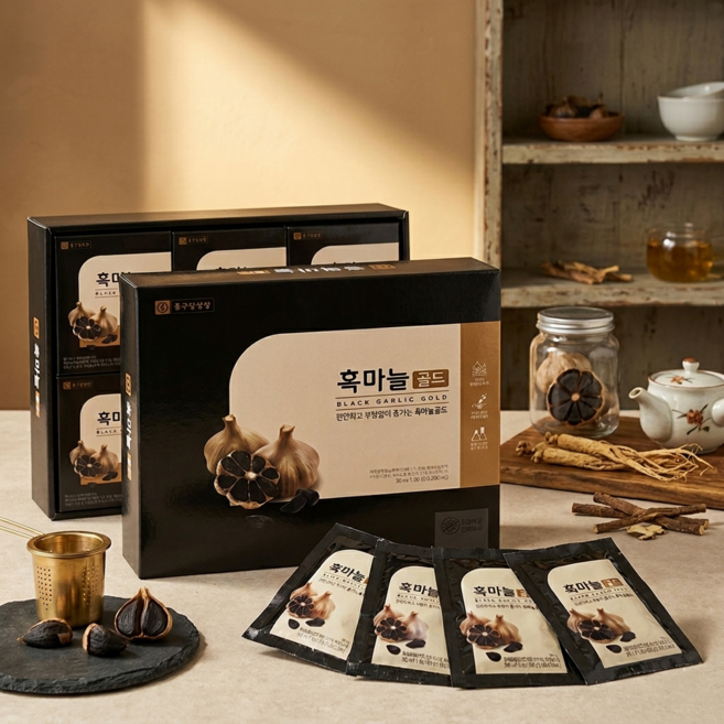 [1+1]진웰빙 종근당건강 흑마늘 골드, 4.8L, 2개