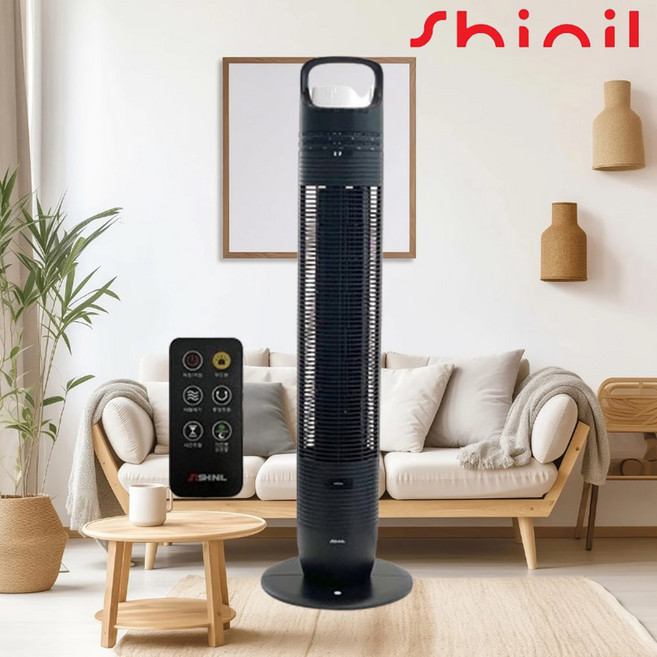 신일 날개없는 날없는 무풍 선풍기 무엽 타워형 리모컨 선풍기, 1개