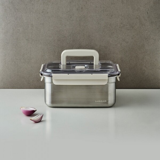 락앤락 NEW 숨쉬는 스텐 김치통 NLST858BS2, 3.8L, 2개