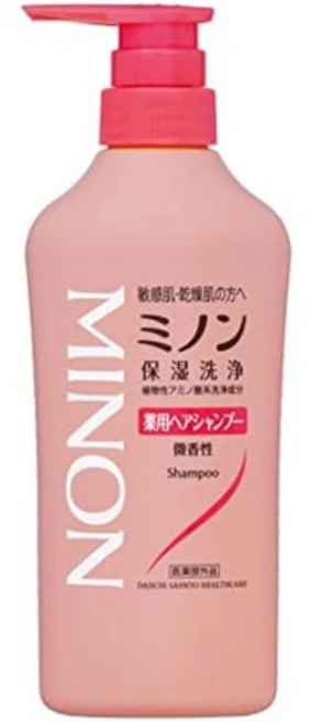 Minon 미논 일본 메디시널 헤어 샴푸 450mL, 1개 - 쿠팡