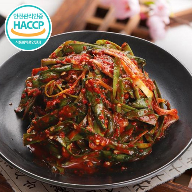 [식약처인증] 100%국산 전라도 부추김치, 1박스, 1kg