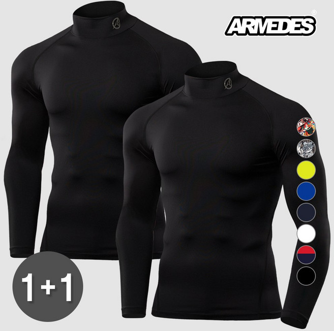 [1+1] 아르메데스 남성용 기능성 긴팔 터틀 언더레이어