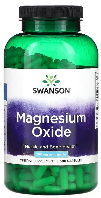 스완슨 산화 마그네슘 400mg 500정(1정당 200mg) Magnesium Oxide, 500정, 1개 - 쿠팡