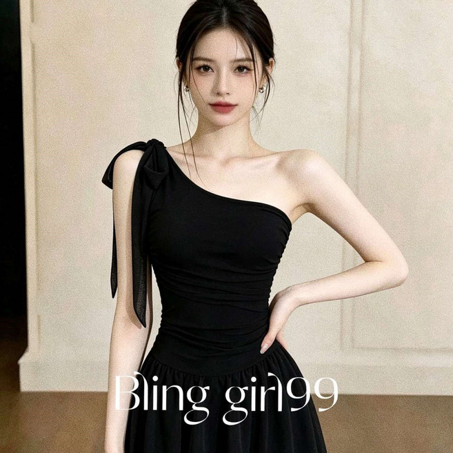 夏季氣質修身顯瘦露肩名媛風度假溫泉泳衣連體裙式女