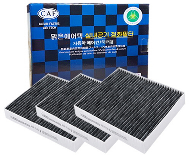 맑은필터 1+1+1 활성탄 자동차에어컨필터, 091C(3개)-임팔라/트랙스크로스오버