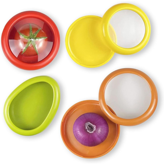 과일 보관 용기짜투리 채소 보관용기양파 보관함짜투리 채소 보관, 4개, 1세트