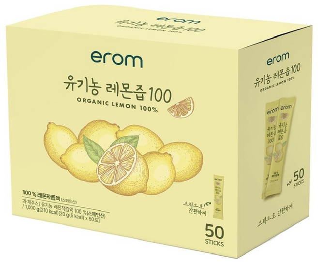 이롬 유기농 레몬즙, 없음, 100ml