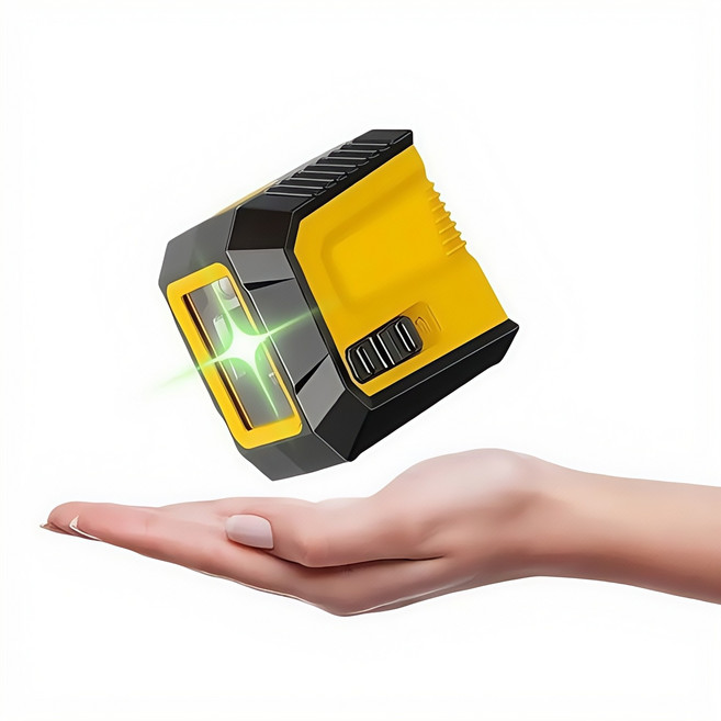 미니 레이저 레벨기 수평기 자동 레벨기 레이저 수평 수직 레벨기수평 레이저 초소형 레이저 레벨기 휴대용 레이저 수평기 그린 타일 레이저레벨기 2라인 고정밀 수평기 방진 방수, 1개