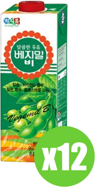 순 식물성 영양 두유 달콤한 베지밀 비 건겅한 간식, 950ml