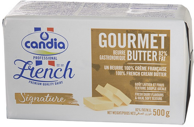 칸디아 고메버터 500g 냉동 무염 발효버터 아이스박스포장, 1개