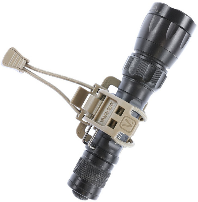 軍規 Duraflex多耐福 VANQUEST方塊石ELASTO GEAR LOCKS 裝備固定扣, 1個, 黑色