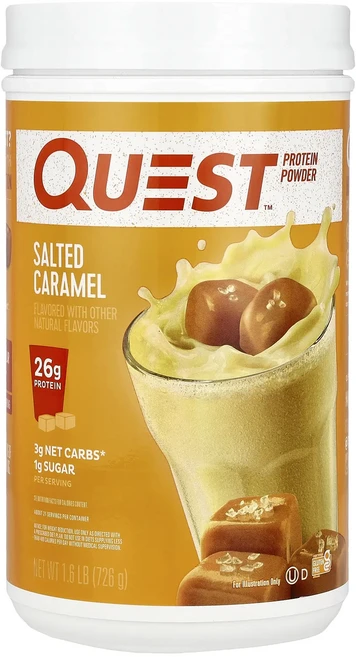 몸관리하세요 겨울입니다 Quest Nutrition 프로틴 파우더 솔티드 캐러멜 726g(1.6lb) 특별관리진행, 726g - 쿠팡