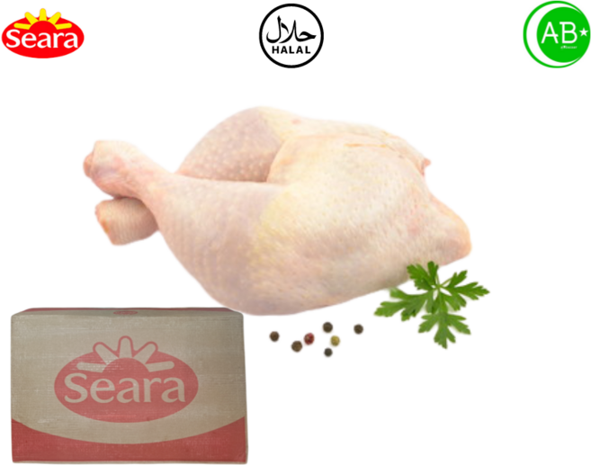Halal Chicken Whole Leg Seara Brazil 1box 할랄 치킨 통다리 닭장각 씨에라 브라질 1박스, 1개, 3kg