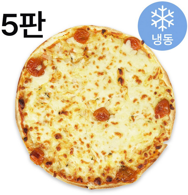 리얼 씬피자 마르게리따 5판 세트, 245g, 5개