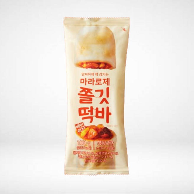 배민이지 알싸하게 착 감기는 마라로제 쫄깃떡바, 5개, 100g