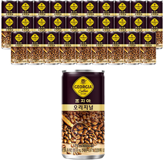 코카콜라 조지아 오리지널 캔커피, 175ml, 30개
