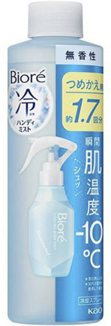 비오레 쿨링 핸디 바디 미스트 리필용, 1개