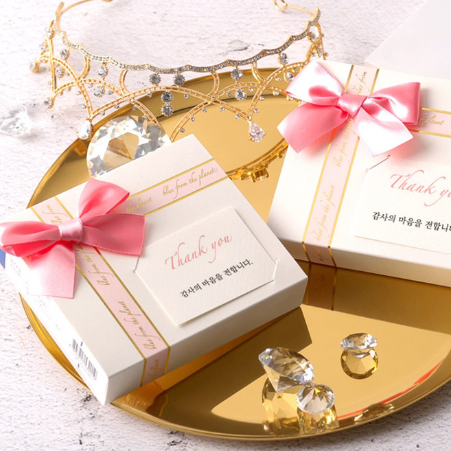 비타민 답례품 결혼 웨딩 감사 선물, 5개, 감사 선물용 - 핑크 땡큐