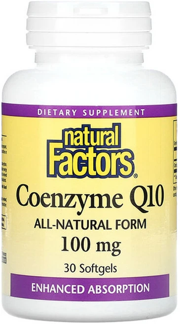 네츄럴펙터 코엔자임 Q10 100mg 소프트젤 30정, 1개 - 쿠팡