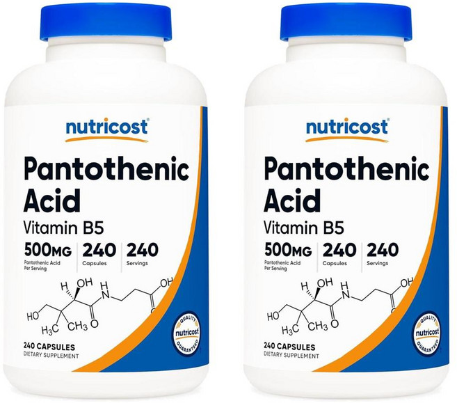 뉴트리코스트 판토텐산 비타민 B5 500mg 240정, 2개