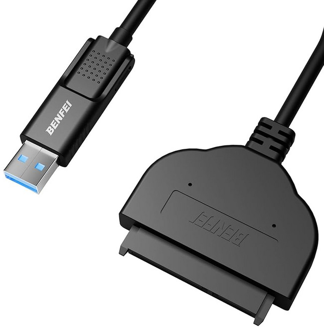 BENFEI SATA-USB 케이블 2인치 USB-CUSB 3.0SATA III 하드 드라이버 어댑터 2.5인치 HDD 및 SSD와 호환 가능, USB to 2.5 SSD HDD, 1개