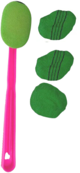 콩콩 스토리 등밀이 때타올 등밀이 1p+ 등자루리필3p 샤워타올 등때밀이 수세미, 1세트, 1개입