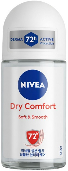 니베아 데오드란트 롤온 드라이 컴포트 롤온타입, 50ml, 1개