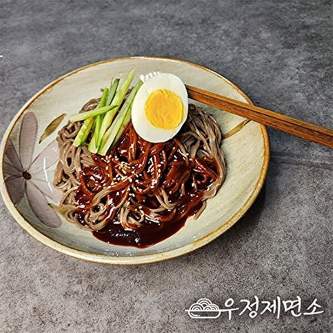 기타 [T] [우정제면소] 비빔 메밀 막국수 6인분세트 (생면1kg+비빔장6봉), 1세트