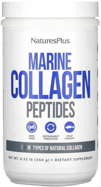 NaturesPlus 해양 콜라겐 펩타이드 244g(0.53lb), NaturesPlus해양콜라겐펩타이드244g053lb, 244g, 1개 - 쿠팡