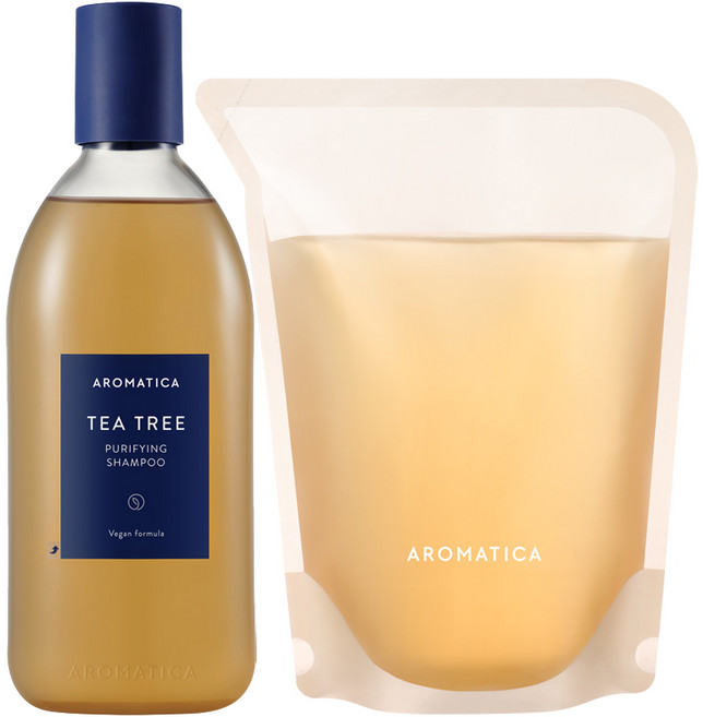 아로마티카 티트리 퓨리파잉 샴푸 본품 400ml + 리필 500ml, 1개