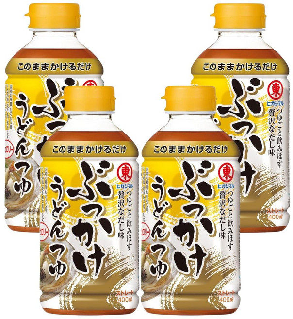 히가시마루 일본간장 붓카케우동 소스 쯔유 400ml x 4병