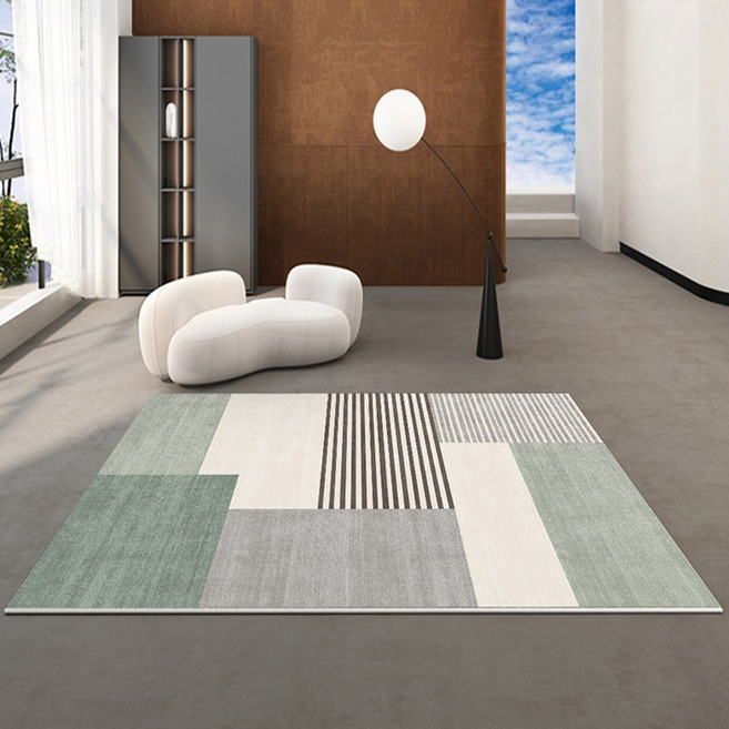 북유럽 거실 카페트 러그 먼지없는 특대형 200x300 단모 인테리어 대형 사각 46종 식탁카페트 식탁 카페트 사계절 침실 바닥 매트 바닥 여름 물세탁 소형 호텔식 선택27