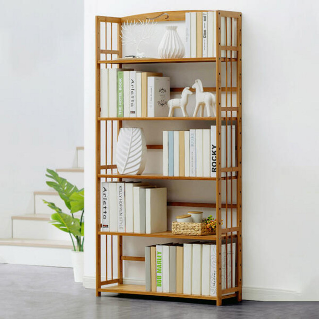 아트박스/오에이데스크 오에이데스크 원목책장80 5단, 5단 원목책장80[NL487]