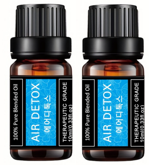 레노포프 천연 에센셜오일 & 블랜딩오일 35종 테라퓨틱등급, 2개, 23.에어디톡스, 10ml