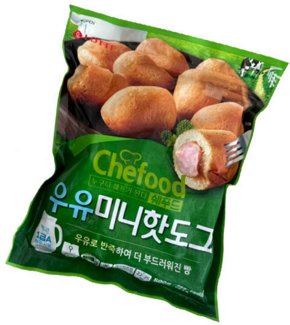 롯데 우유미니핫도그, 500g, 2개