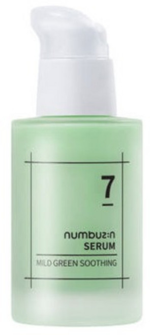 numbuzin 潤碧之茵數字精華 膠原蛋白73% 柔滑嫩膚 彈潤緊緻, 1個, 7號全綠敏感修復精華, 50ml