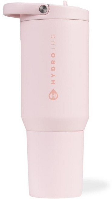 HydroJug 스포츠 - 빨대가 있는 스테인리스 스틸 텀블러 진공 단열 591.5ml(20온스) 누출 방지 물병 인체 공학적 디자인 재사용 가능 식기 세척기 사용 고, 20온스_165174, 핑크 샌드