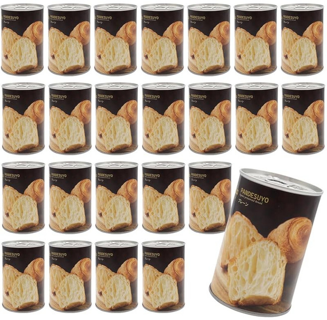 빵이에요 비상식량 빵 5년 보존 플레인 맛 24캔 보존식 장기보존 비상식량세트 통조림 방재식품 비축 방재, 1개