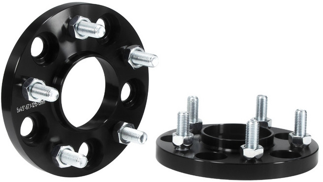 JiiinMiiin 휠허브스페이서 15mm 20mm 25mm 현대 기아 호환 15mm, 블랙, 2개