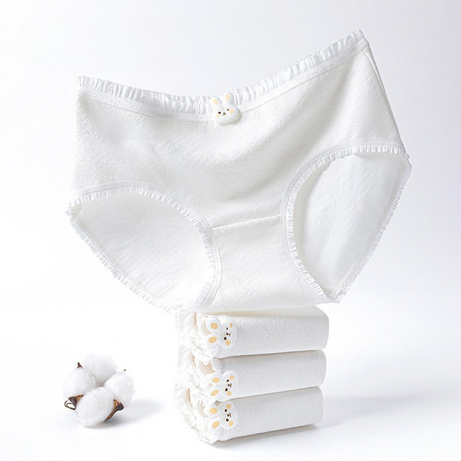 블리스8 주니어 청소년 여아용 오가닉 항균팬티 4p세트