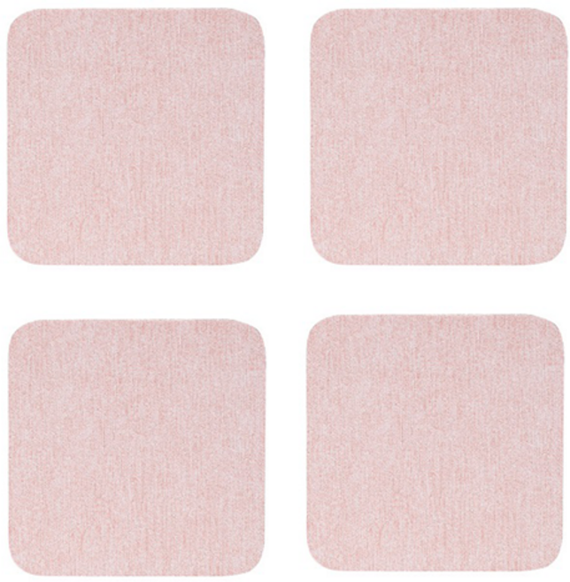 뉴앤룩 규조토 트레이 소형 8*8cm x 4개입, 핑크