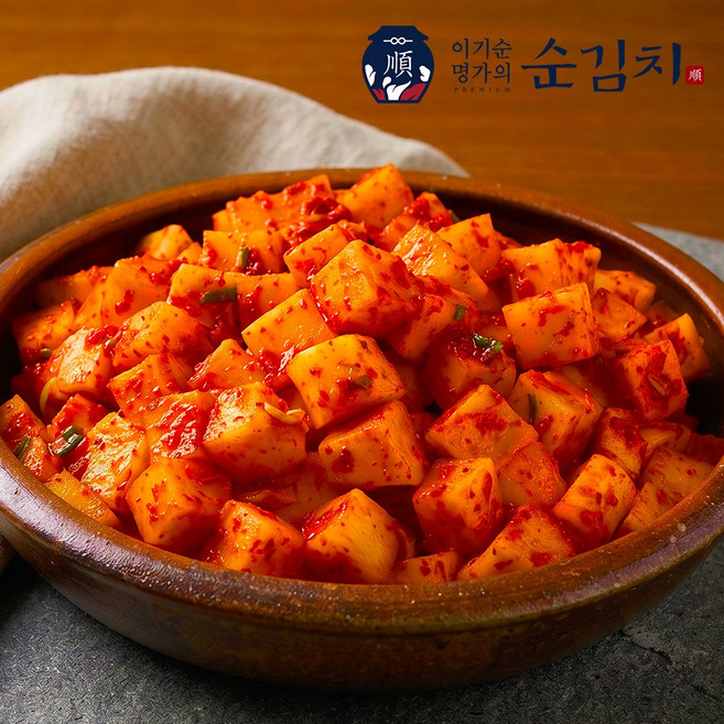 이기순 명가의 순 프리미엄 깍두기, 1개, 2kg